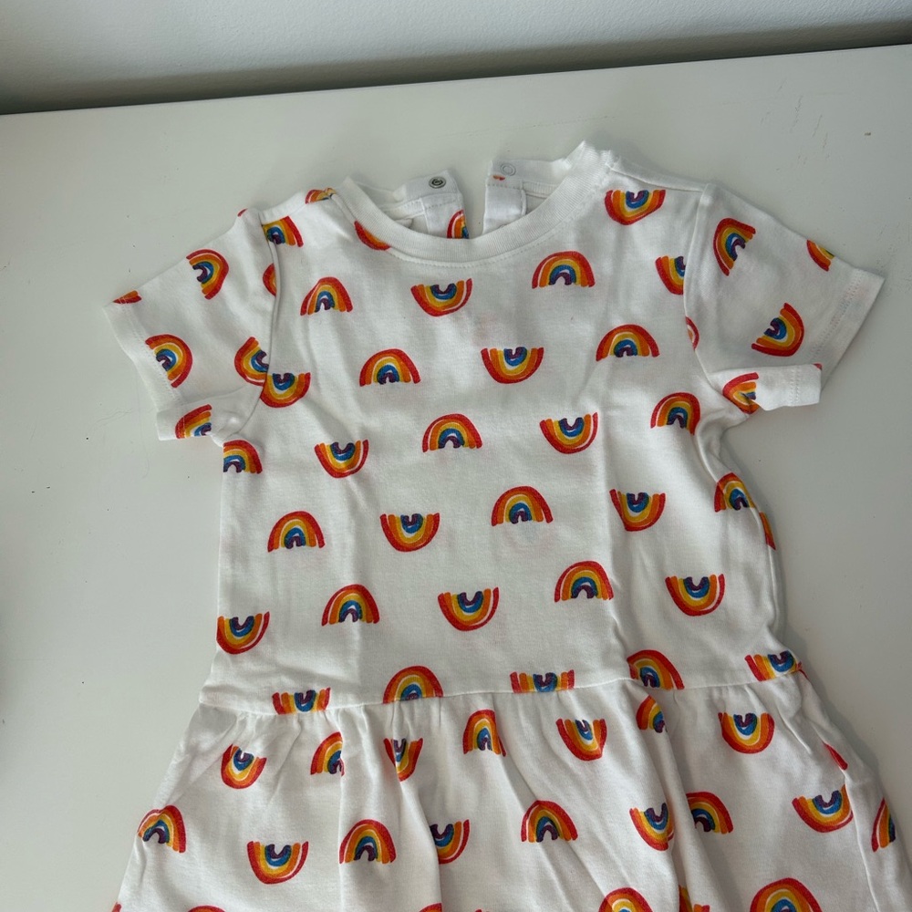 Stella McCartney Kids Rainbow Dress - White